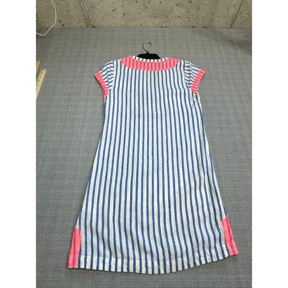Boden Dress Womens 4 Long Nautical Embroidered Lace Coastal Carefree Beach Linen - Picture 4 of 9